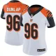 Womens NFL Cincinnati Bengals #96 Dunlap White Vapor Limited Jersey