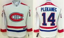 NHL Montreal Canadiens #14 Plekanec White Youth Jersey