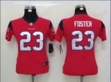 Houston Texans #23 FOSTER Women Nike Elite jersey in Red