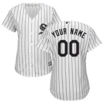Womens Chicago White Sox White Custom Jersey.jpeg