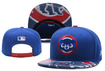 MLB Chicago Cubs Blue Snapback Hats--YD