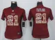 Women New Nike  Washington Red Skins 21 Taylor Red Strobe Elite Jersey