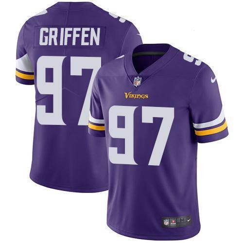 Youth NFL Minnesota Vikings #97 Griffen Purple Jersey