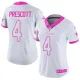Women NFL Dallas Cowboys #4 Prescott White Pink Color Rush Jersey