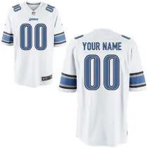 Customized White Elite Nike Detroit Lions Jersey