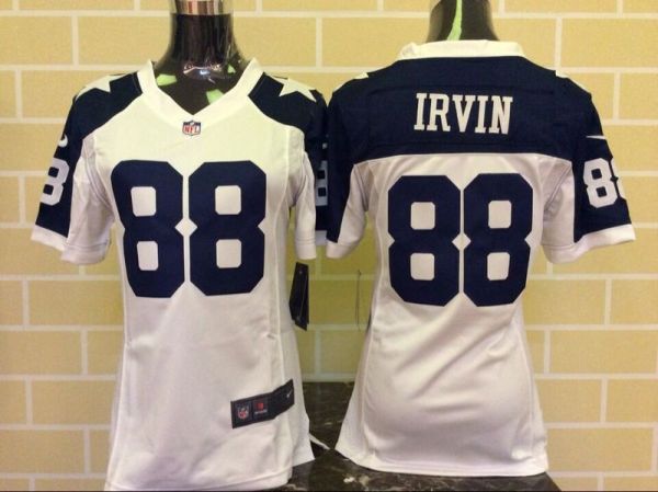 NFL Dallas Cowboys #88 Irvin Thanksgiving Women White Jersey