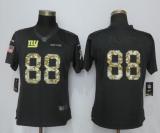 Women New Nike New York Giants 88 Engram Anthracite Salute To Service Limited Jersey