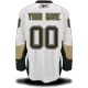 Penguins White #00 Your Name Road Premier Custom NHL Jersey