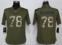 Women NEW Nike Pittsburgh Steelers 78 Villanueva Salute To Service Limited Jersey