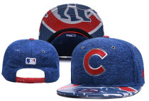 MLB Chicago Cubs Blue Snapback Hats--YD