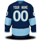 Blue Penguins #00 Your Name 2011 Winter Classic Edge Custom NHL Jersey