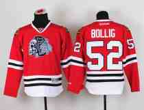 Youth NHL Chicago Blackhawks #52 Bollig Red Jersey
