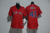 MLB Boston Red Sox #41 Sale Red Women Jersey