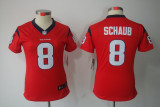 Red Matt Schaub Texans Nike Women limited #8 Jersey