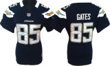 NIKE San Diego Chargers #85 Antonio Gates women dark blue jersey