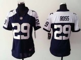 Womens Nike Dallas Cowboys #29 Ross Thanksgiving Blue Jersey