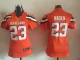Nike Cleveland Browns #23 Haden Orange Women Jersey
