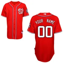 Alternate Personalized 2011 Cool Base MLB Red Washington Nationals Jersey