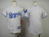 MLB Kansas City Royals Blank Youth Jersey White