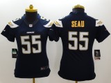 2014 NEW Nike San Diego Charger #55 Seau DK Blue Team Color Womens NFL Limited Jersey