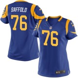 Women Los Angeles Rams #76 Rodger Saffold Royal Blue Jersey