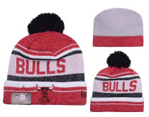 NBA Chicago Bulls White Beanie--YD