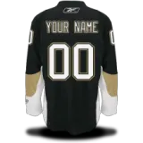 Black Pittsburgh Penguins #00 Your Name Home Premier Custom NHL Jersey