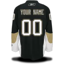 Black Pittsburgh Penguins #00 Your Name Home Premier Custom NHL Jersey