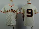 MLB San Francisco Giants #9 Belt Cream Youth Jersey