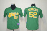 MLB Oakland Athletics #52 Cespedes Kids Jersey - Blue