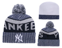 MLB New York Yankees Blue Beanie--YD