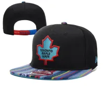 NHL Toronto Maple Leafs Black Snapback Hats---YD