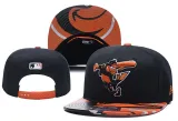 MLB Baltimore Orioles Black Snapback Hats--YD