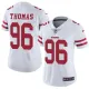 Womens San Francisco 49ers #96 Thomas White Jersey