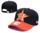 MLB Houston Astros Black Orange Snapback Hats--GS