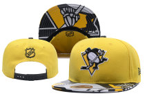 NHL Pittsburgh Penguins Yellow Snapback Hats--YD