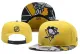 NHL Pittsburgh Penguins Yellow Snapback Hats--YD