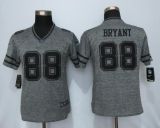 Women Nike Dallas Cowboys #88 Bryant Gray Gridiron Gray Limited Jersey