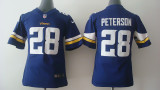 Nike Minnesota Vikings Purple #28 Peterson Youth Jersey