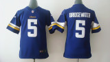 New Nike Minnesota Vikings 5 Bridgewater Purple Kids Jerseys