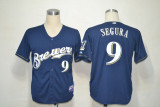 MLB Milwaukee Brewers #9 Segura Kids Jersey Blue