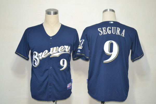 MLB Milwaukee Brewers #9 Segura Kids Jersey Blue