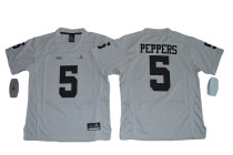Youth Heather Gray Michigan Wolverines #5 Jabrill Peppers College Football Limited Jersey Gridiron Gray II