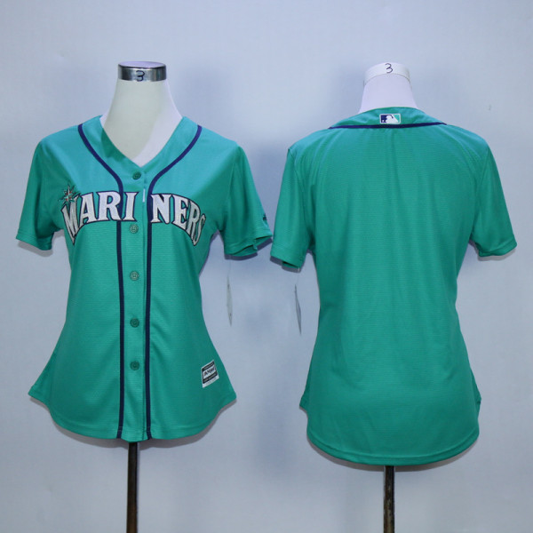 MLB Seattle Mariners Blank Women Green Jersey