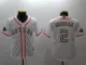 Kids MLB Houston Astros #2 Bregman White Gold Number Jersey