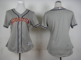 MLB Houston Astros Blank Grey Women Jersey