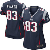 women NIKE Welker blue jersey, New England Patriots #83 jersey