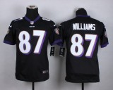 Nike Baltimore Ravens #87 Williams Black Youth Jersey