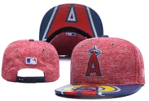 MLB Los Angeles Angels Red Snapback Hats--YD
