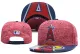 MLB Los Angeles Angels Red Snapback Hats--YD